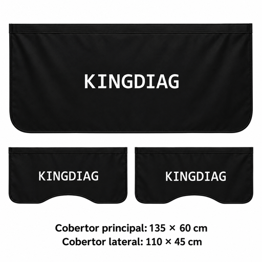 BN2026 COBERTORM negro · 135 × 60 cm / 110 × 45 cm