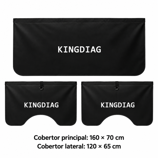 BN2026 COBERTORG negro · 160 × 70 cm / 120 × 65 cm