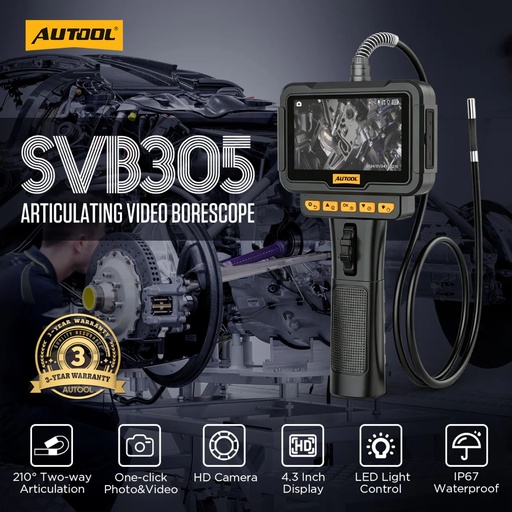 Boroscopio Autool SVB305 Full HD 1080 Con Pantalla · imagen 1