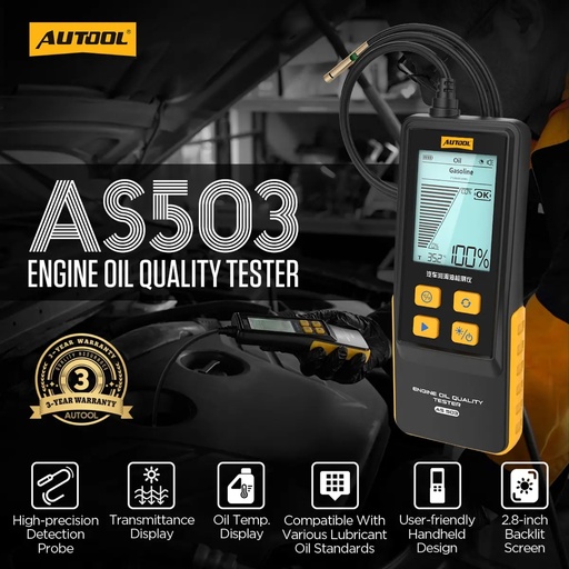 Medidor de calidad de aceite de Motor Autool AS503 · imagen 1