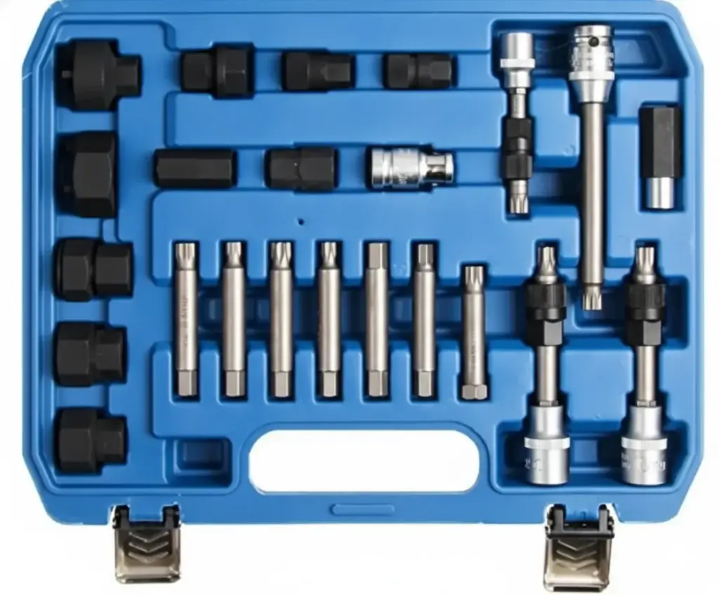 Extractor e instalador de poleas de alternador, 24 pzs.