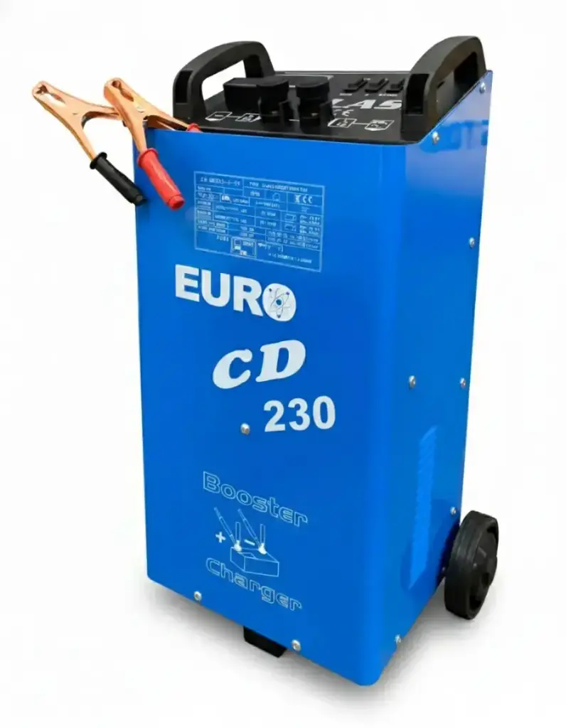 Cargador de batería con arrancador CD230, 12V/32A y 24V/30A, Euro. 