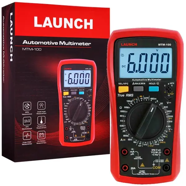 Multímetro Tester Automotriz Launch MTM-100