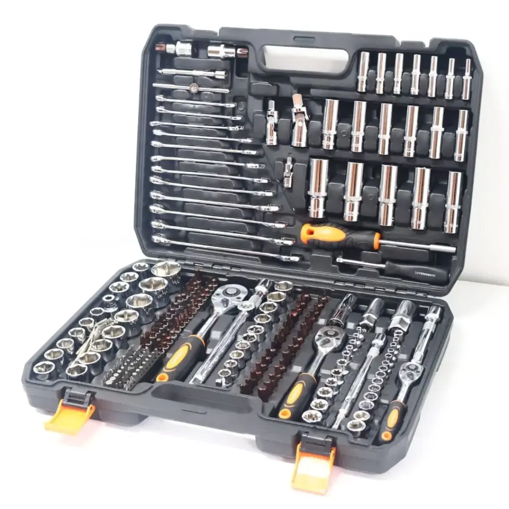 Juego de ratchet 216 pzs 1/4", 3/8" y 1/2", Ferrawwy.