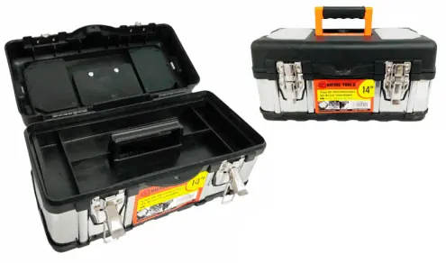 [DT151053/14] Caja de herramientas de 14'' en acero inox.