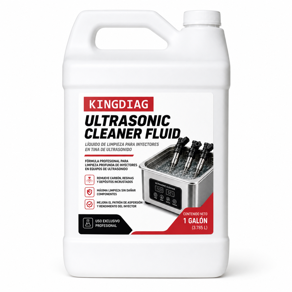Líquido Limpiador para Inyectores en Tina de Ultrasonido KINGDIAG – 1 Galón