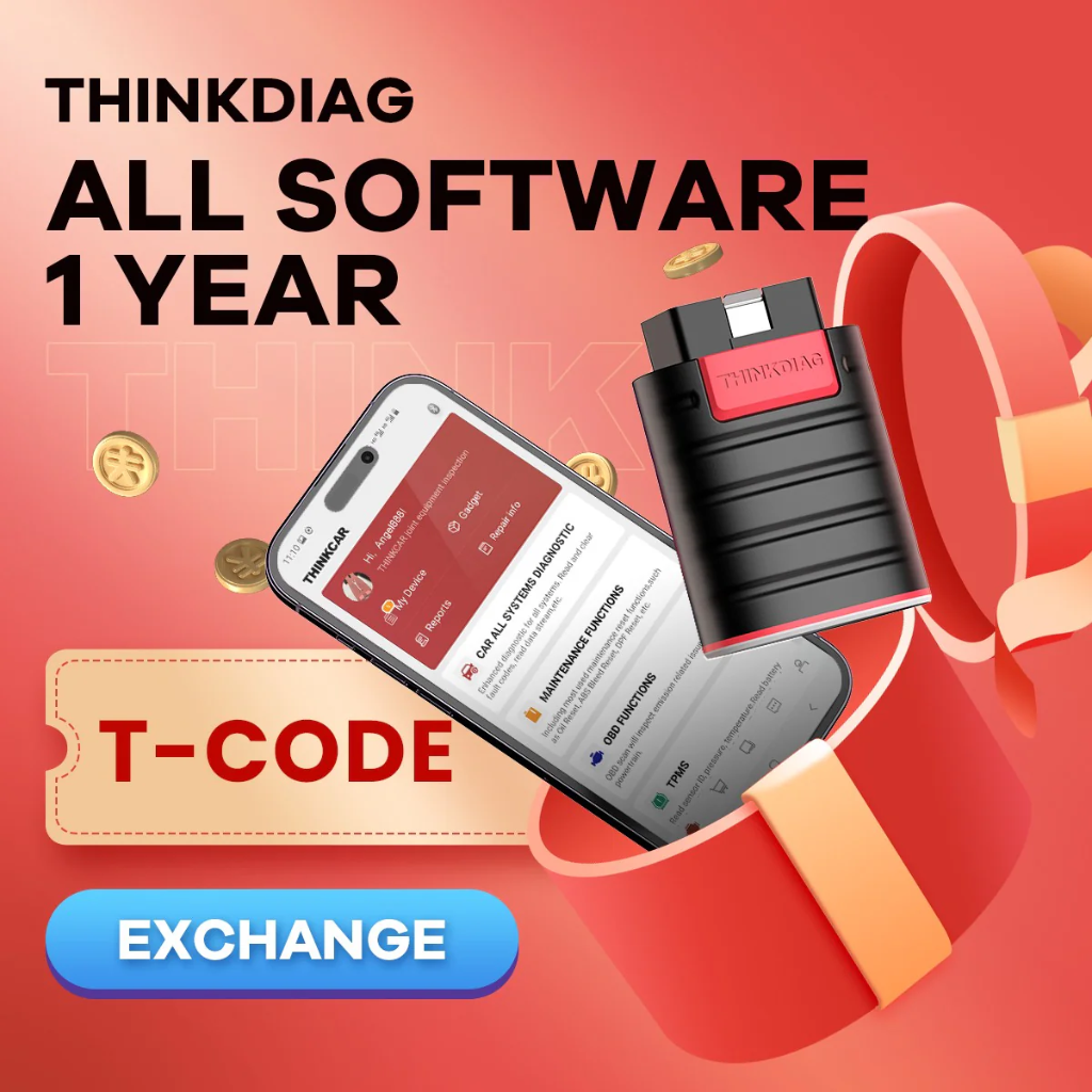 Codigo T-CODE Thinkdiag 1 - Tarjeta de renovación original para Thinkdiag