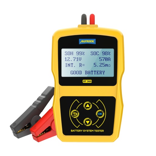 [BT360] AUTOOL BT360: probador digital de baterías de automóvil 12 V
