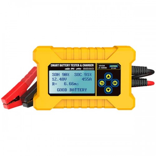 [BT380] AUTOOL BT380: probador y cargador de baterías automotrices