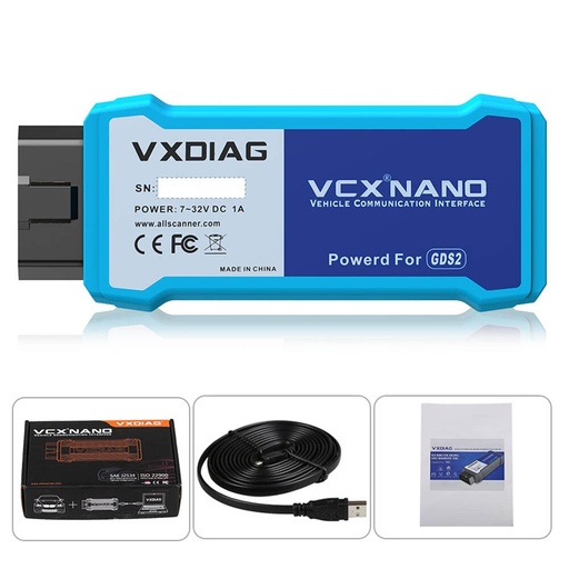 [VXDGM] VXDIAG VCX NANO GM: interfaz de diagnóstico automotriz