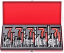 Kit de reparación de roscas con insertos helicoidales M5 M6 M8 M10 y M12, 131 pzs.