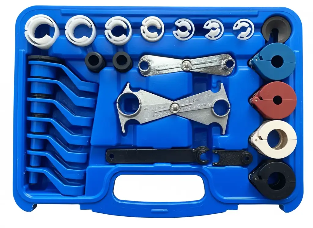 [DT15-QB9078] Kit de desconexión de líneas de combustible y aire acondicionado, 26 pzs.