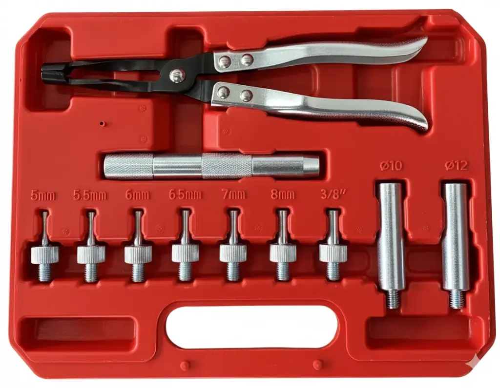 Kit para remover e instalar gomas de válvula.