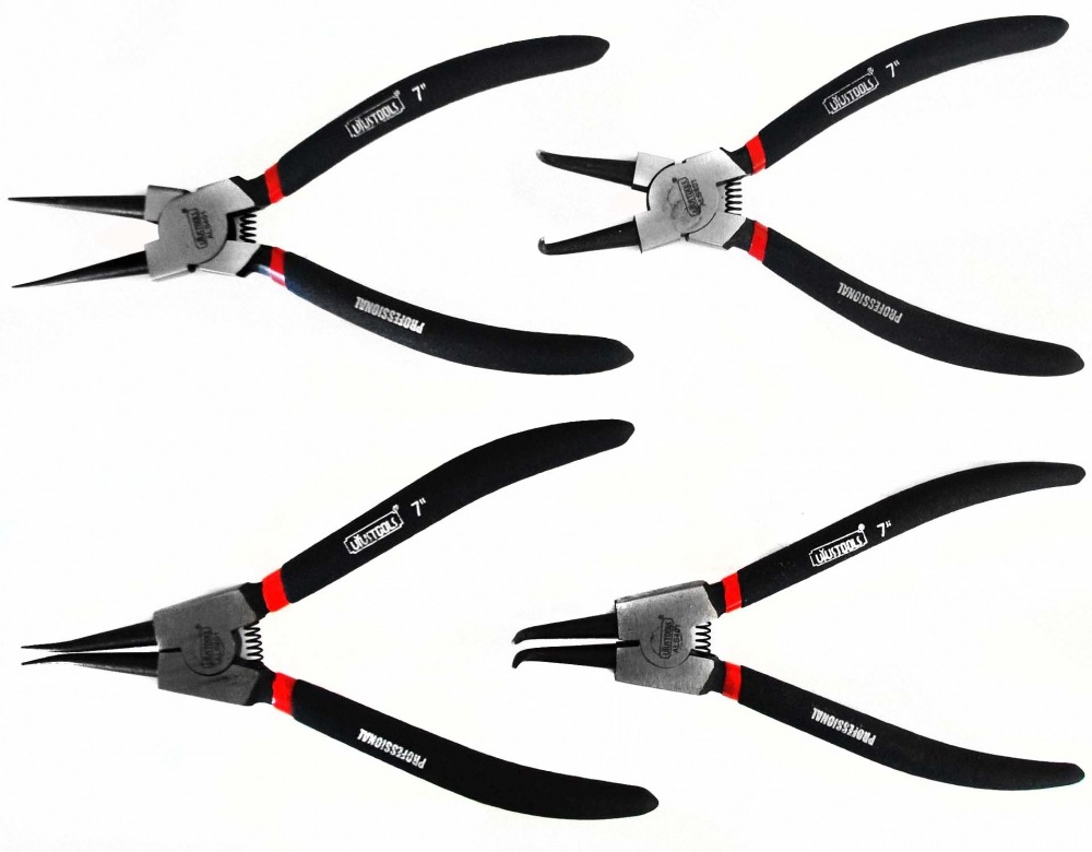 Set de alicates sacaretén de 7'', 4pzs Uyustools.