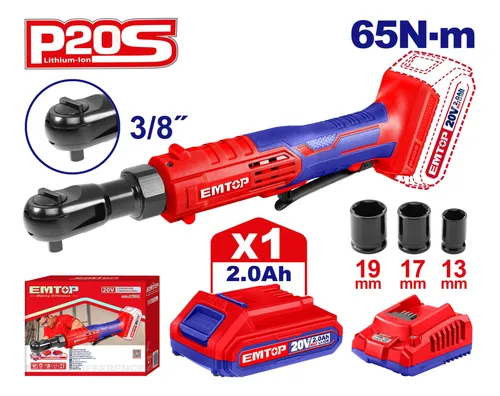 Ratchet de 3/8'' eléctrico, EMTOP.