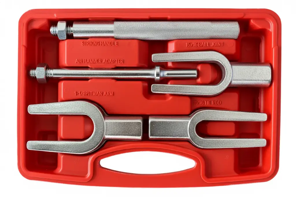 Separador de rótulas, brazo pitman o dirección.