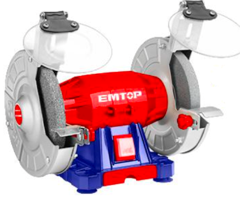 Esmeril de banco 150W 6'', marca EMTOP