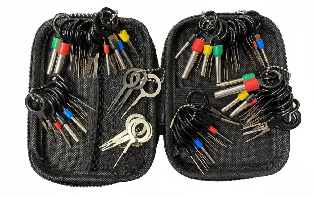 Removedor o retractor de terminales de conector, 82 pzs.