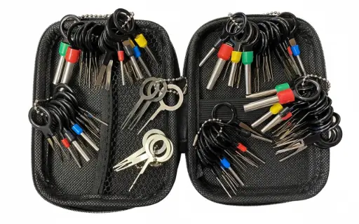 Removedor o retractor de terminales de conector, 82 pzs.