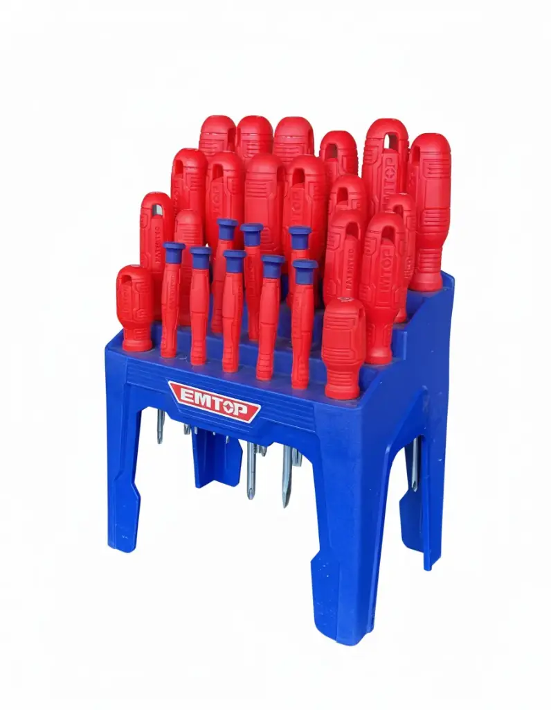 Juego de destornilladores, 26 pzs EMTOP.