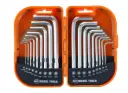 Juego de llaves allen y pin torx, 18 pzs.