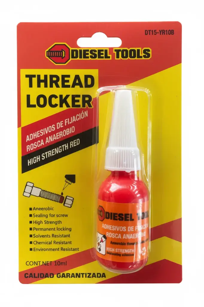 Traba rosca roja de alta dureza.