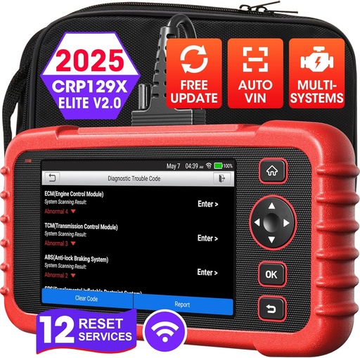 [129X] Launch CRP129X V2.0: escáner OBD2 de 4 sistemas y mantenimiento