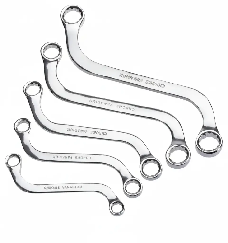 Juego de llave de estrella tipo 'S', 10 a 19mm, 5 pzs.