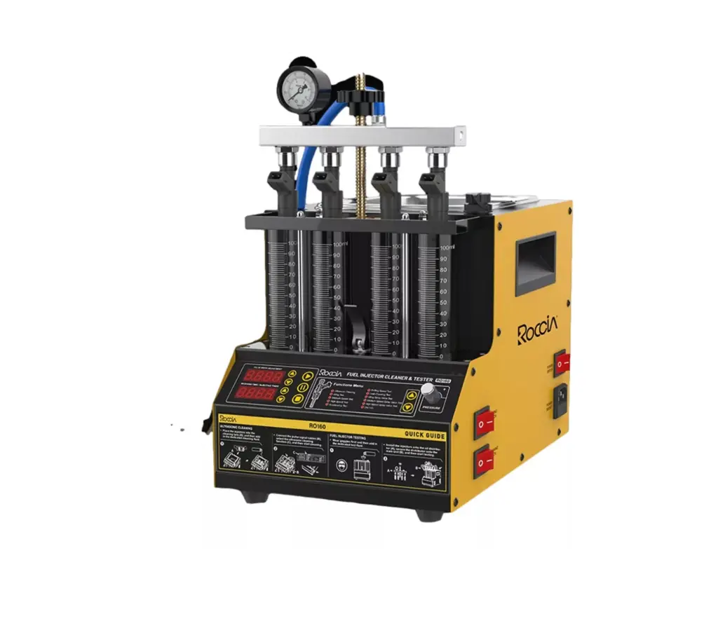 MÁQUINA DE LIMPIEZA Y PRUEBA DE INYECTORES MARCA ROCCIA