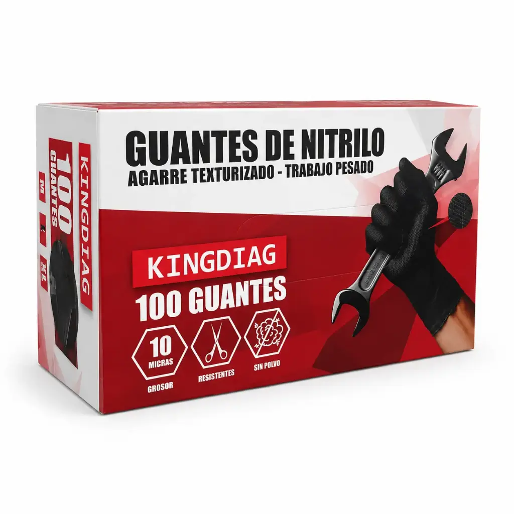 Talla XL / Guantes de Nitrilo 10 Micras Kingdiag