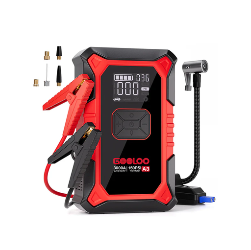 [GA3] GOOLOO A3: arrancador 3000 A y compresor portátil 150 PSI