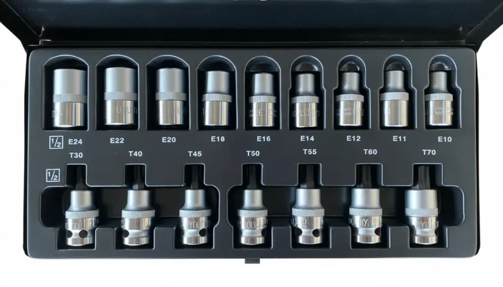 [TUP016] Juego de dados torx macho y hembra 16 pzs, Uyustools.