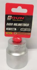 Dado milimétrico CRV 1/2'' x 32mm