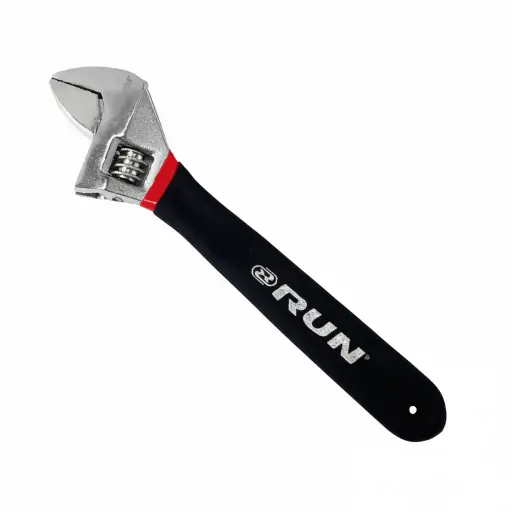 [LLA09] Llave ajustable de 12'' con mango de goma, RUN.   