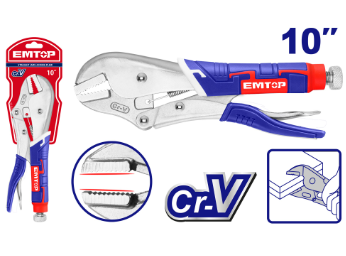 [ELPRSJ1002] Alicate de presión de 10" con mango de goma EMTOP