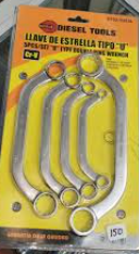 [DT02-5U036] SET LLAVE ESTRIADA TIPO U 5PCS