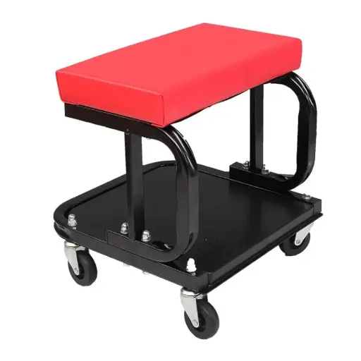 [DT15-CS2501] Silla de mecánico con ruedas y bandeja de herramientas.